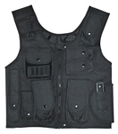 TG106B Black Adjustable Quilted Tactical Vest