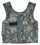 TG106C Woodland Camo Adjustable Quilted Tactical Vest